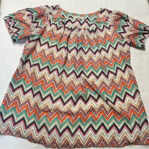 Roz & Ali short sleeve blouse with split sleeves